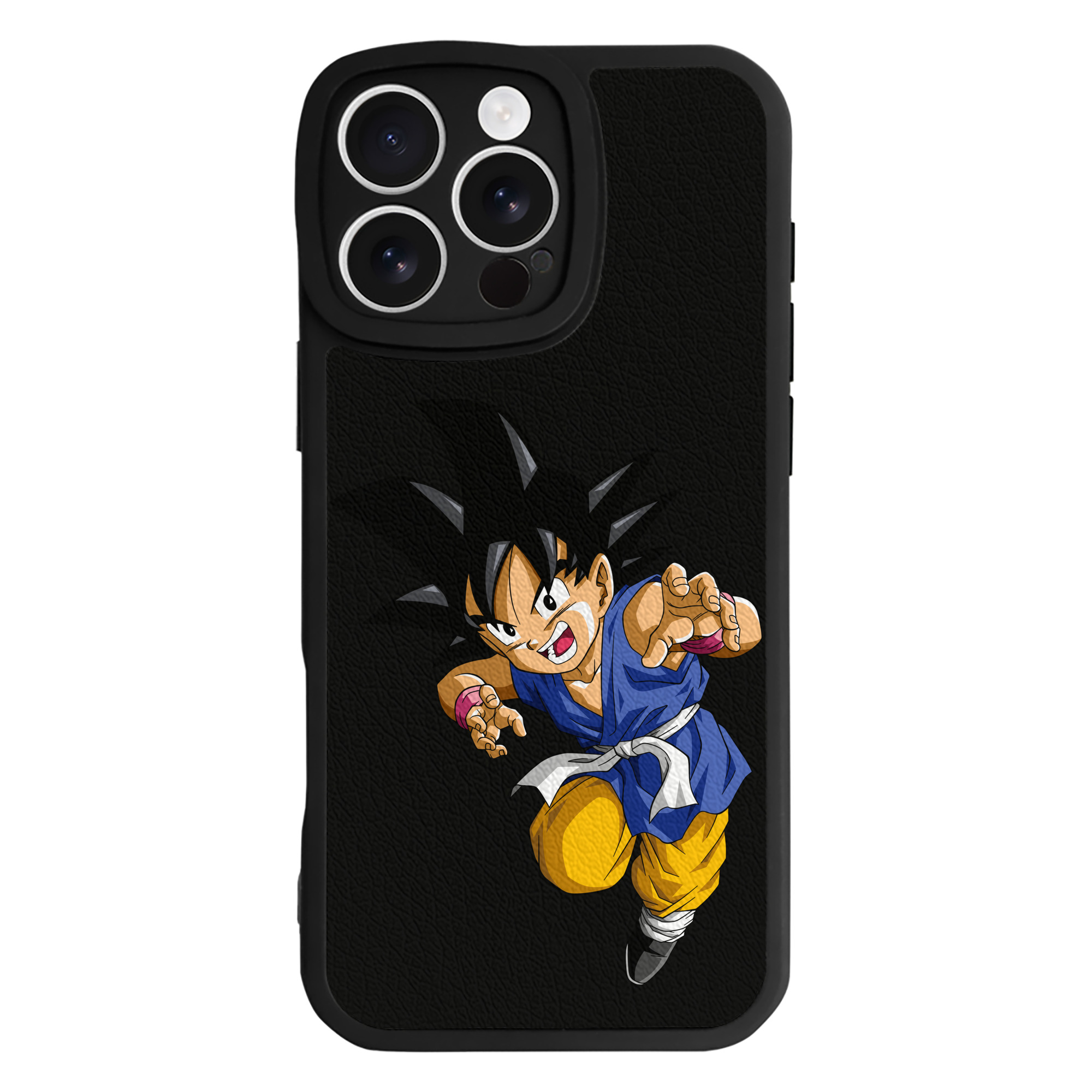 （画像用） ドラゴンボール 孫悟空（そん ごくう）Son Goku カカロット DRAGON BALL Kakarotto 【iPhone 16シリーズ対応】シリコンスマホケース（レザー調） 材質：シリコン